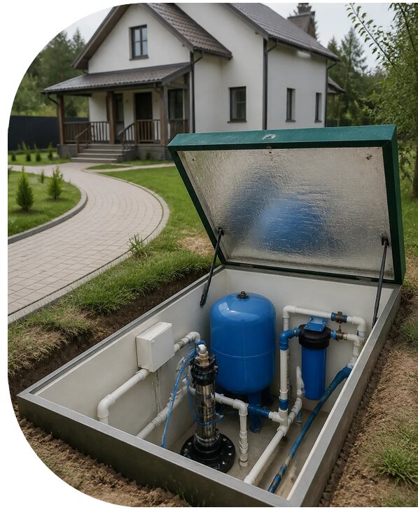 Автономное водоснабжение дома в Нововоронеже от 151800 р. | АПаруса-Нвв